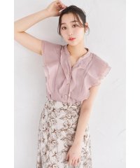 tocco closet/トッコクローゼット tocco closet ラッフルフリルキーネックブラウス/508458807