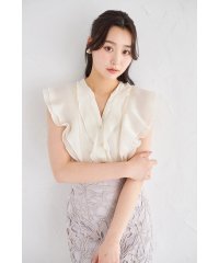 tocco closet/トッコクローゼット tocco closet ラッフルフリルキーネックブラウス/508458807