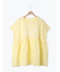 SM2/エスエムツー SM2 [接触冷感]切替ギャザーロゴプリントフレンチ袖Tシャツ/508459149