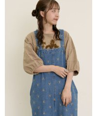 Samansa Mos2/サマンサ モスモス Samansa Mos2 【接触冷感】レースコード刺繍パフスリーブTシャツ/508459150