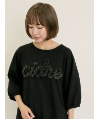 Samansa Mos2/サマンサ モスモス Samansa Mos2 【接触冷感】レースコード刺繍パフスリーブTシャツ/508459150