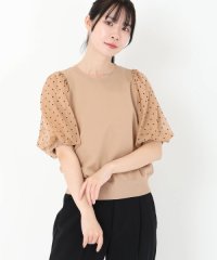 STRAWBERRY FIELDS/ストロベリーフィールズ STRAWBERRY FIELDS フロッキードットチュールスリーブニット/508459158