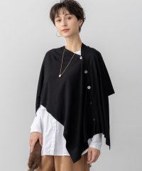 NIJYUSANKU（LARGE SIZE）/【洗える】コンパクトウール マルチウェイ ニットポンチョ/508459492