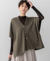 NIJYUSANKU（LARGE SIZE）/【洗える】コンパクトウール マルチウェイ ニットポンチョ/508459492