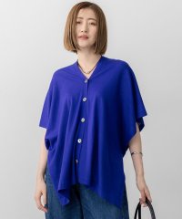 NIJYUSANKU（LARGE SIZE）/【洗える】コンパクトウール マルチウェイ ニットポンチョ/508459492