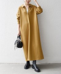 SHIPS any WOMEN/《一部予約》SHIPS any:〈洗濯機可能〉USA コットン 裏起毛 ハーフジップ ワンピース/506845604