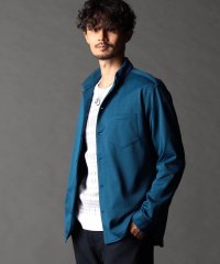 NICOLE CLUB FOR MEN/ジオメトリックスタンドボタンダウンシャツ/508266407