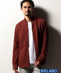 NICOLE CLUB FOR MEN/【RIELABO】バークジャカードスタンドカラーシャツ/508284478