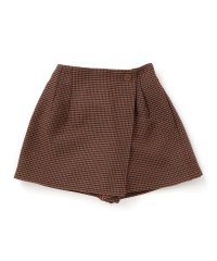 Tartine et Chocolat/千鳥チェック柄ラップ風スカパン(100～140cm)/508418976