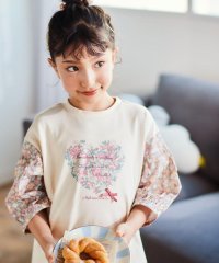Noeil aime BeBe/【お揃い】花柄バルーン5分袖スムースTシャツ(80~130cm)/508418992
