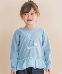 Noeil aime BeBe/ウサギプリント裾フリル天竺長袖Tシャツ(80~130cm)/508418995