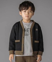 BeBe Petits Pois Vert/【店舗限定】配色裏毛カーディガン(95~160cm)/508432666