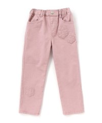 BeBe Petits Pois Vert/【店舗限定】花パッチワークカラーデニムロングパンツ(95~150cm)/508432671