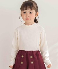 BeBe Petits Pois Vert/【店舗限定】プチハイネックリブトップス(95~160cm)/508432677