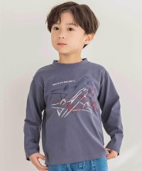 BeBe Petits Pois Vert/【店舗限定】飛行機発泡プリント天竺長袖Tシャツ(95~150cm)/508432678