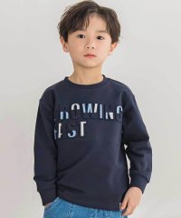 BeBe Petits Pois Vert/【店舗限定】インレイエンボスプリント長袖Tシャツ(95~150cm)/508432680