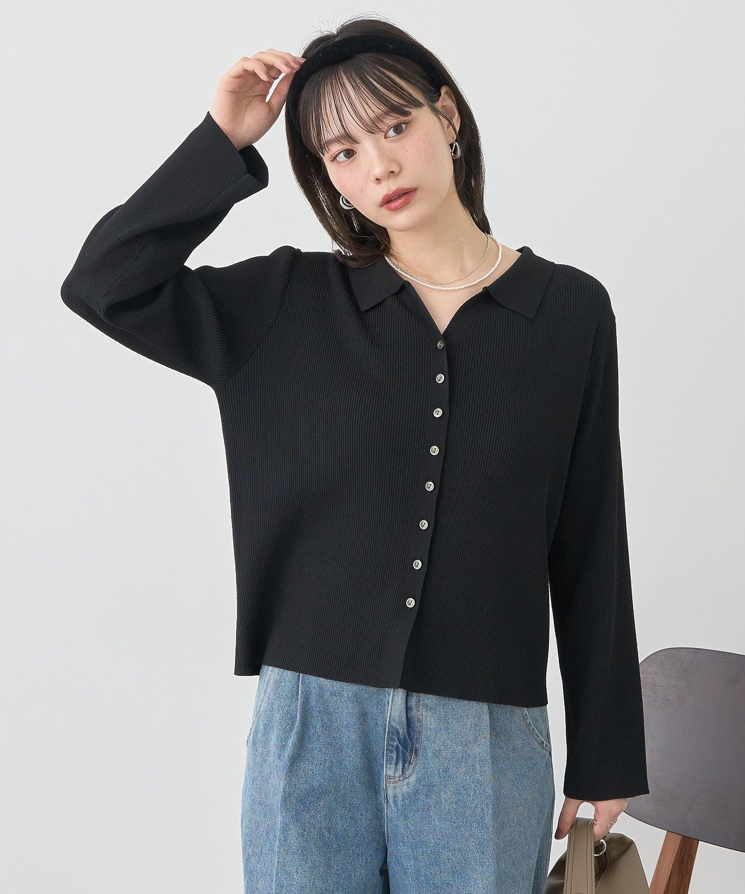 セール 30%OFF】mizuiro ind ハイゲージチュニックカーディガン