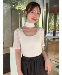 SNIDEL/フロッキーチュールカットプルオーバー/508459021