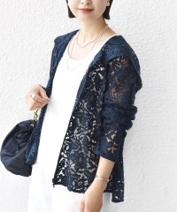 SHIPS WOMEN/《予約》〈手洗い可能〉レース ジップアップ パーカー/508460218