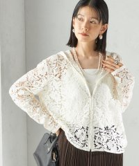 SHIPS WOMEN/《予約》〈手洗い可能〉レース ジップアップ パーカー/508460218