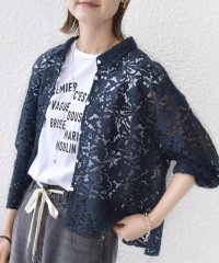 SHIPS WOMEN/《予約》〈手洗い可能〉レース シャツ 羽織/508460219