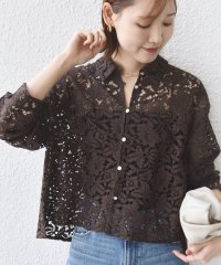 SHIPS WOMEN/《予約》〈手洗い可能〉レース シャツ 羽織/508460219