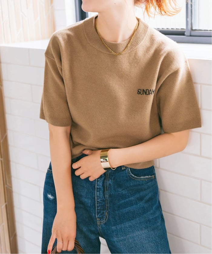 美品☆スピックアンドスパン シャツ ハーフジップ ヴィンテージ風 2024モデル セントマイケル 24SS 新作HALF ZIP SWEAT style 2024.3.8 | 4379