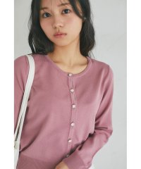 tocco closet/トッコクローゼット tocco closet UVカット＆接触冷感＆ハンドウォッシュ♪超強撚パールフラワー釦カーディガン/508460336