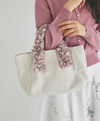 tocco closet/トッコクローゼット tocco closet サマーツイードハンドルフリルトートバッグ/508460337