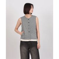 MAGASIN DE MODE Onjna/マガジンデモードオンジェナ MAGASIN DE MODE Onjna ツイードベスト trc/508460341