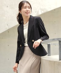 DRESS+/ドレスプラス DRESS+ 高見えダブルボタンのブラックジャケット/508460461