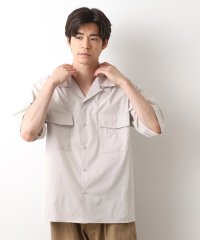 THE SHOP TK(Men)/null null CAVEダブルフラップ半袖シャツ【吸水速乾／ストレッチ／洗濯機OK】/508461577