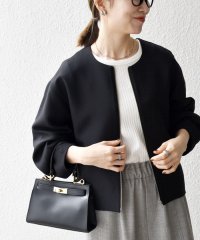 SHIPS any WOMEN/《予約》SHIPS any:〈洗濯機可能〉ダブルクロス ジップ ジャケット［NAVY BLUE］/508461723