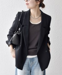 SHIPS any WOMEN/《予約》SHIPS any:〈洗濯機可能〉ダブルクロス テーラード ジャケット 25AW［NAVY BLUE］/508461724