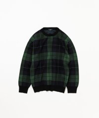 SHIPS MEN/SHIPS: 50th ANNIV コットン カシミヤ クルーネック SHIPSタータン ニット/508462008