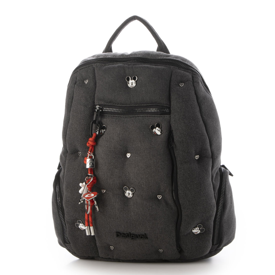 クーポン】デシグアル Desigual ミッキーデニム中型バックパック