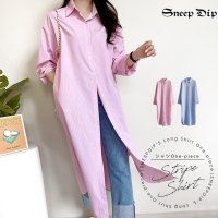 SneepDip/スニープディップ SneepDip 【17560】ストライプシャツワンピース/508462201
