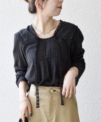 SHIPS any WOMEN/《予約》SHIPS any:〈洗濯機可能〉コットン モス セーラー カラー レース ブラウス/508462392