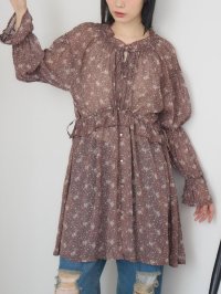 RETRO GIRL/レトロガール RETRO GIRL 花柄シフォンチュニックOP/508462426