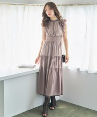 SWINGLE/フリルティアードバイカラーワンピース/508459948