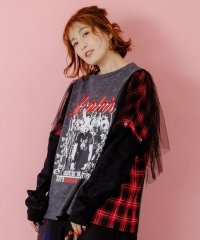 ScoLar/スカラー ScoLar ロックなアニマル柄 異素材切替2WAYロンT/508462511