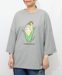 ScoLar/スカラー ScoLar にゃんもろこしプリント 8分袖Tシャツ/508462512