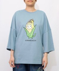 ScoLar/スカラー ScoLar にゃんもろこしプリント 8分袖Tシャツ/508462512