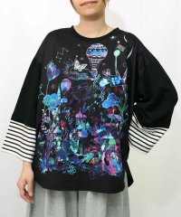 ScoLar/スカラー ScoLar メルヘンな街柄レイヤード風プルオーバー/508462525