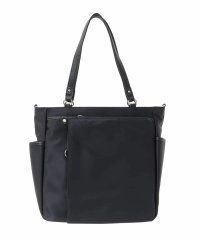 MK MICHEL KLEIN BAG/[2WAY]レザーパイピングナイロンスクエアトートバッグ/508462849