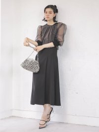 petirobe/プチローブ petirobe チュールブラウスレイヤードワンピース/508463053