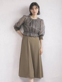 petirobe/プチローブ petirobe チュールブラウスレイヤードワンピース/508463053
