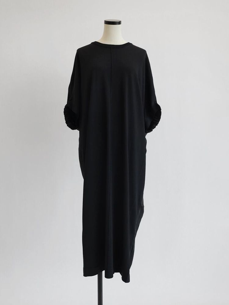 シャツスリーブニットワンピース(BLACK) GUシャツスリーブニットワンピースS - メルカリ