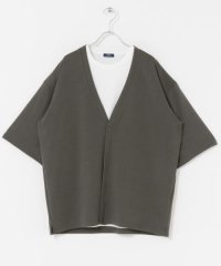 ITEMS URBAN RESEARCH/ジャガード5分袖カーディガン+ポンチTシャツセット/508260892