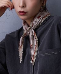 NICOLE white/プリーツスカーフ/508435321